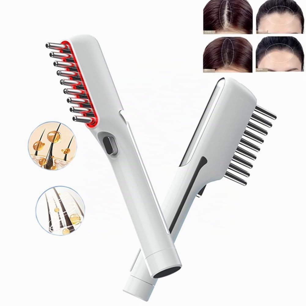 Peigne électrique de massage pour la croissance des cheveux avec micro-courant, lumière rouge LED, brosse pour cuir chevelu, anti-perte de cheveux, spa