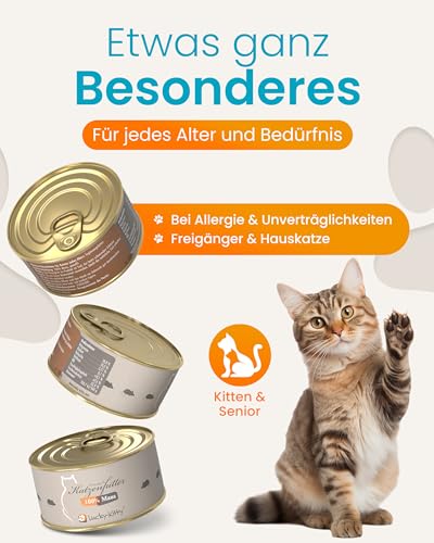 Lucky Kitty Katzenfutter Nass 100% Maus I Beutenahes Katzenfutter ohne Getreide & Zucker I Nassfutter für Katzen & Kitten I Ohne Zusätze, alle Nährstoffe natürlich enthalten I Made in Germany I 4x100g
