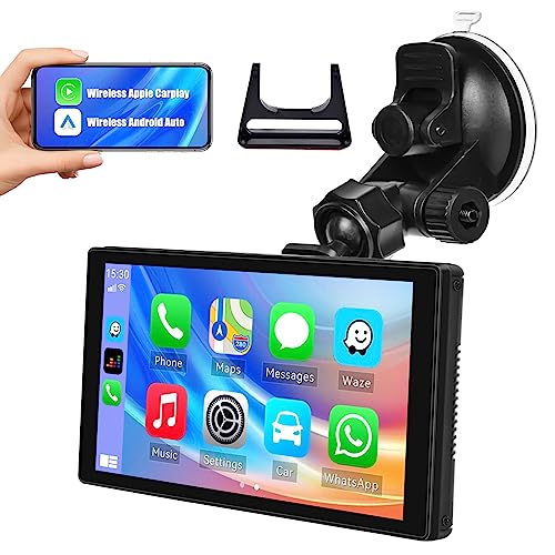 Portable Car Stereo Wireless Apple CarPlay Android Auto, 5 inch