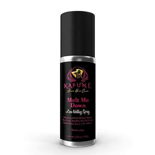 Kafune Amor Melt Me Down Spray de sujeción de encaje – Adhesivo para el cabello para pelucas, extensiones, topes y extensiones – Fuerte agarre