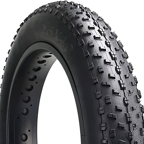 Hausdec Bike Tire, Bike Tires Folding Replacement Electric Bicycle Tires Compatible Wide Mountain Snow Bike,20X4.0 Inch - Image 3