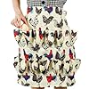 Homaisson Egg Apron, 15 Pockets Durable Canvas Egg Collecting Holding Apron Egg Gathering Apron for Chicken Duck Goose Eggs
