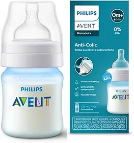 Mamadeira Anti-Colic Philips Avent 0m+ SCY121/08 Azul 125ml