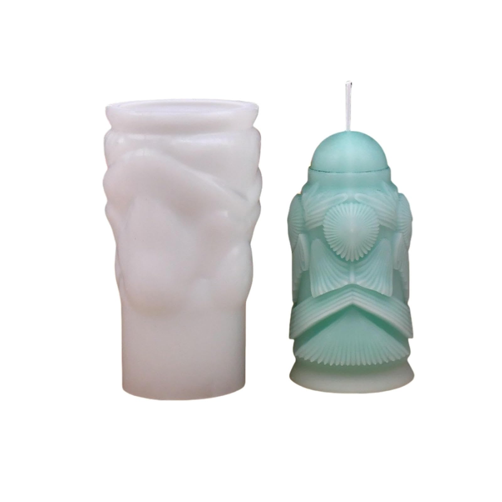 OUXUNDAI Kit para Hacer Velas Vela De Aromaterapia Cilíndrica De Navidad Silicona DIY DIY Difusor De Piedra Adornos para Automóvil-Vela De Columna De Navidad D1 Zl-269-1