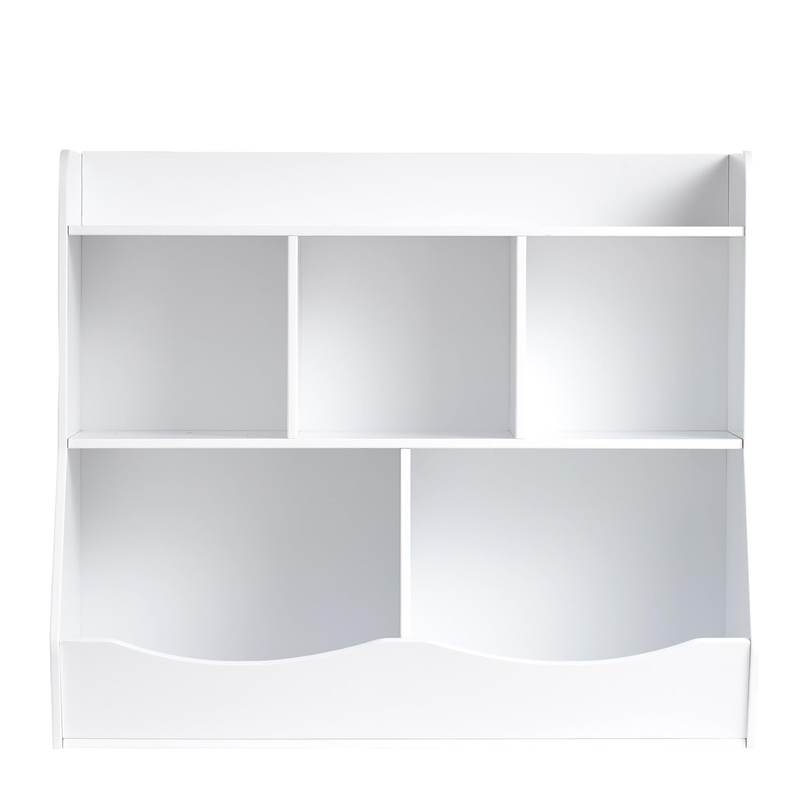VEVOR Scaffale Portaoggetti in Legno per Bambini, Organizzatore Giocattoli con Scaffale per Libri, Armadietto per Camera Giochi