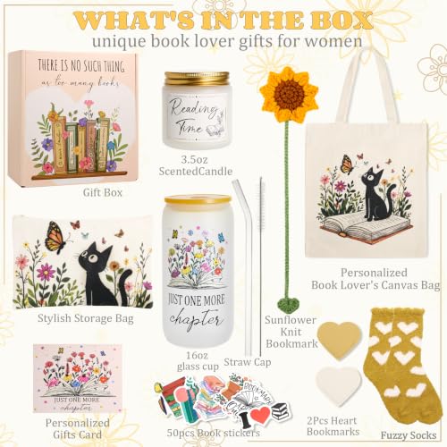 Book Lovers Gift for Women, Book Club Gift Set for Readers - Image 2