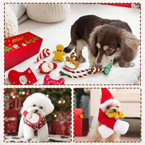 Juguetes Navideños para Perros Pequeños, Set 7 Piezas miniatura 4