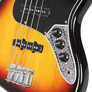 Plaque de contrôle pour basses, plaque de commande Switch avec motifs noirs pour guitares basses Jazz - Les Beatles, Paul McCartney, John Lennon, RIngo Starr, George Harrison Plaque de contrôle pour basses, plaque de commande Switch avec motifs noirs pour guitares basses Jazz – Image 5