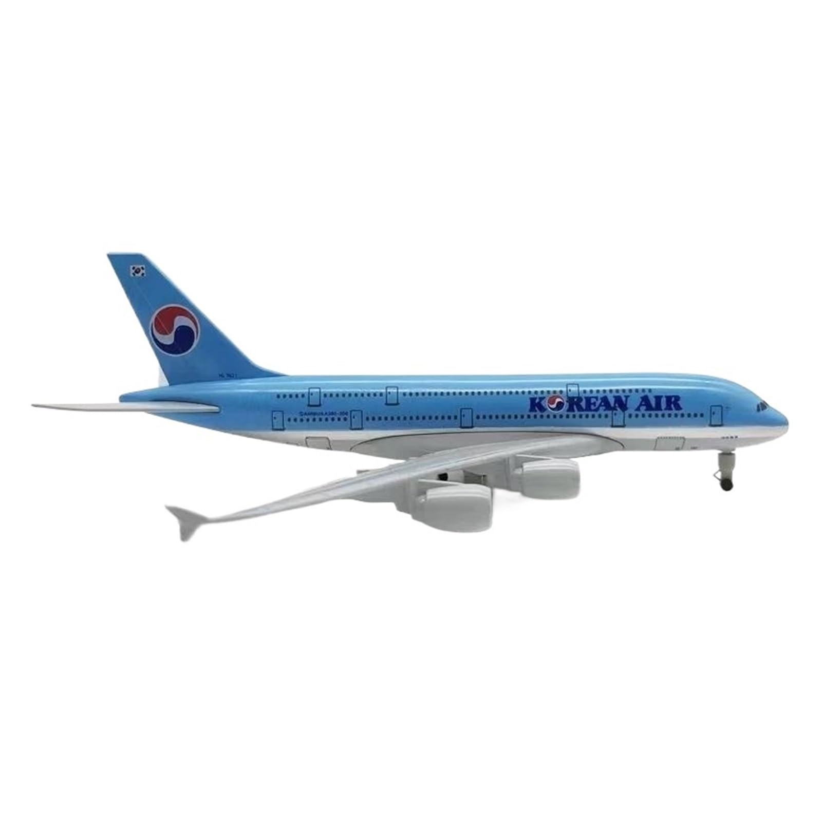 Modello In Lega Di Metallo Da 20 Cm Per Aereo Coreano Airbus 380 A380 Pressofuso Con Ruote Modello di Aereo in lega