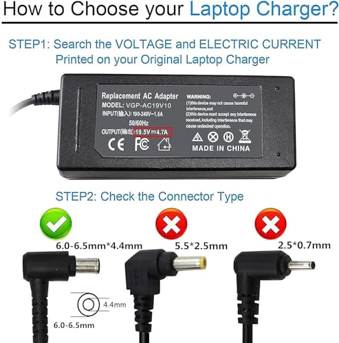 Image of 19.5V 4.7A 90W AC Power Adapter Charger for Sony Vaio Series PCG-3J1L PCG-7Y2L PCG-61215L PCG-61315L PCG-61317L VGP-AC19V20 VGP-AC19V10 VGP-AC19V12 VGP-AC19V19 VGP-AC19V21 VGP-AC19V23 Laptop Charger
