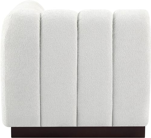 Sillón Plegable Chenille Crema miniatura 7
