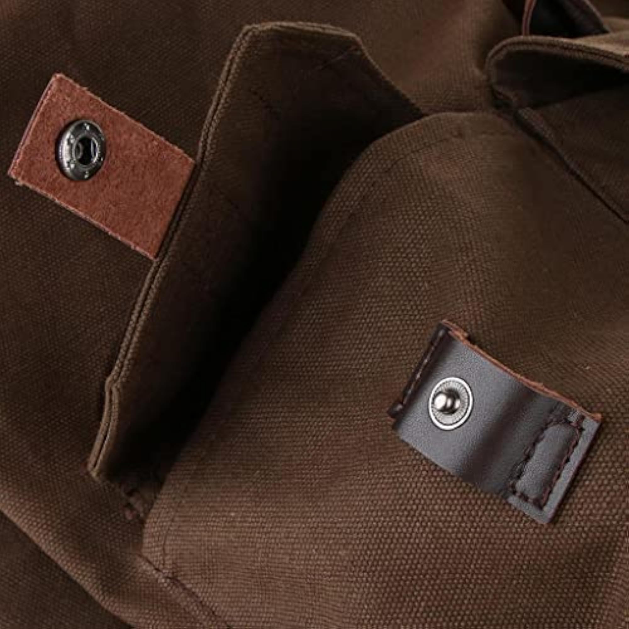 Men's Vintage Canvas Backpack Satchel Rucksack for School and Camping, Coffee