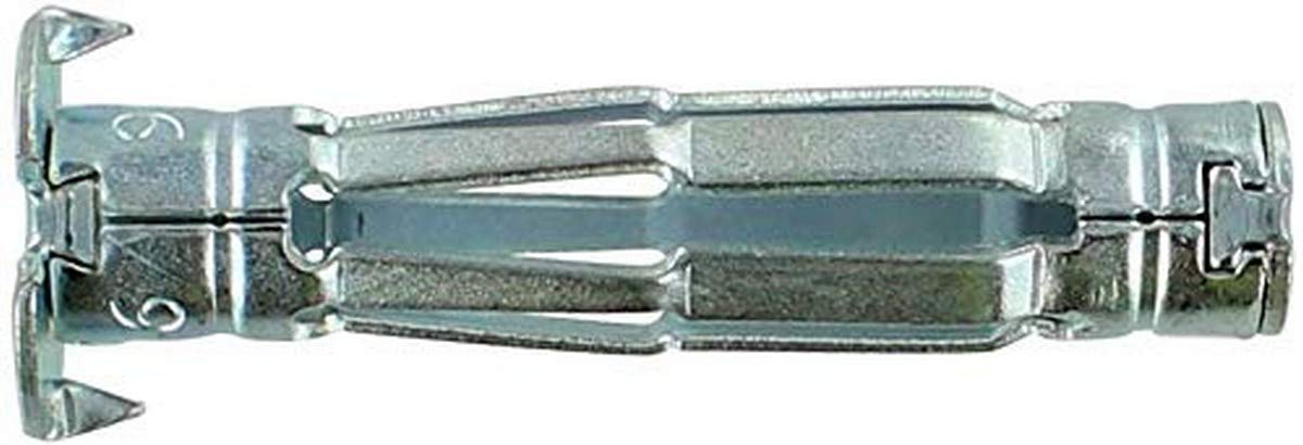 Ramfix - Taco de expansión con tornillos, 8 x 36 mm, color plateado, caja de 50 unidades
