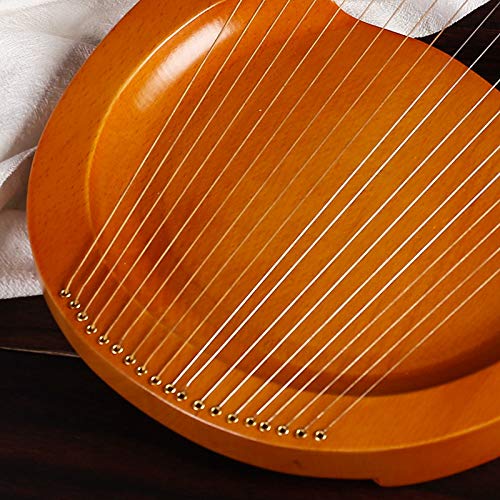 Strumento musicale lira mogano 19 corde, chiave accordatura e corde ricambio