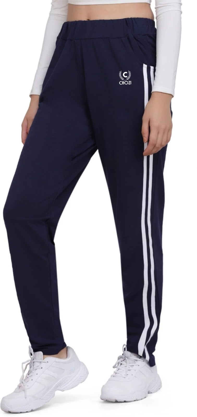 Lee Leeburg Women's Stretchable Cotton Track Pants ||Comfortable Gym wear Lower for Women |Women Trouser ||Girl Lower || Regular fit Pant for Ladies Lower|| Trackpant for Women in neutral