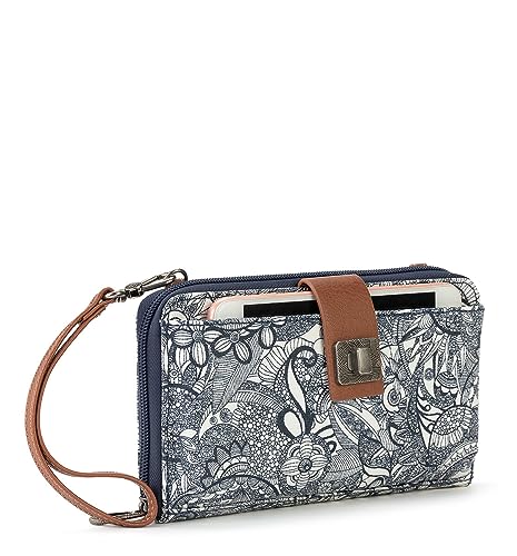 Sakroots Artist Circle Smartphone Crossbody in Coated Canvas, Detachable Wristlet Strap4