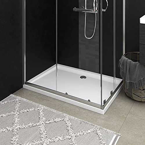 ZEYUAN Plato de Ducha, Cabina De Ducha, Borde Plato Ducha, Mampara Plato De Ducha, Antideslizante Ducha, Rectangular ABS 80x110 cm