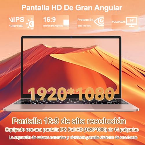 Notebook 14" 256GB SSD N4020, Win 11, FHD, Wi - Imagen 7