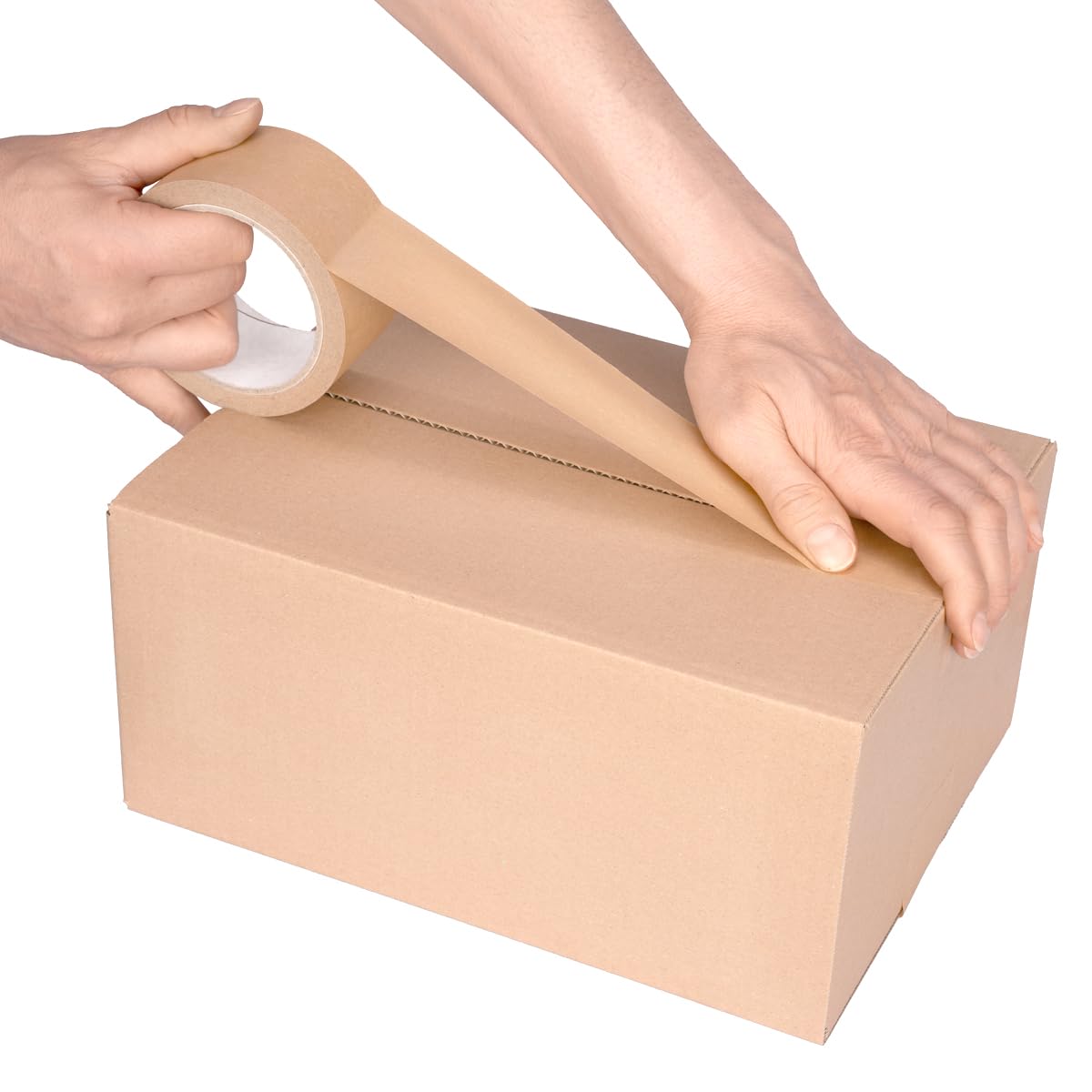 KartonProfis 100 cajas plegables cajas de envío DHL cajas de cartón 435 x 263 x 155 mm, 1-corrugado, KK-95, caja de embalaje, caja de cartón, caja de envío,