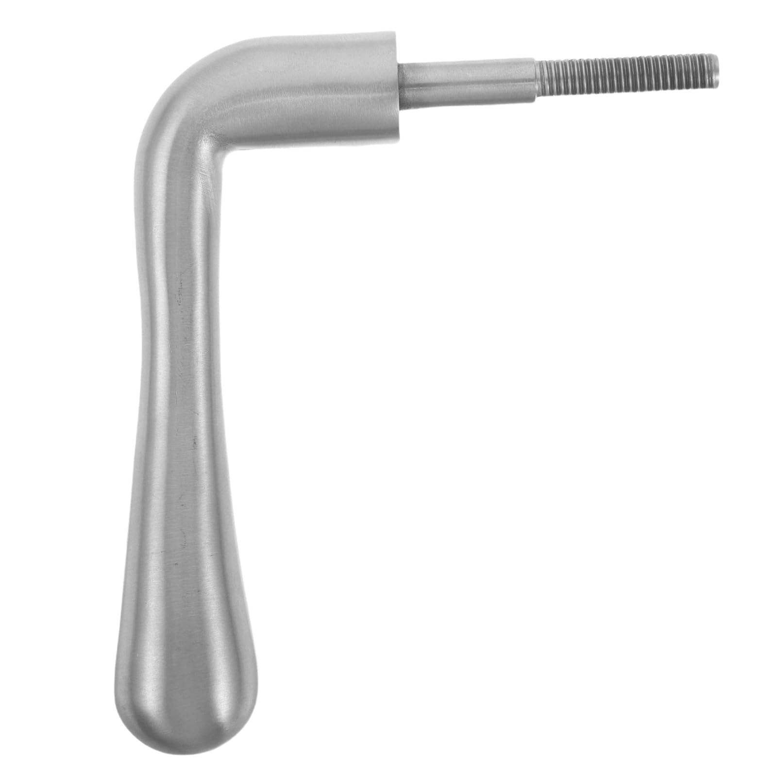 TOYANDONA Maniglia a Molla per Porta di Caminetto in Metallo Argentato, Ricambio Resistente per Stufa a Legna, Accessorio per Manutenzione e Decorazione Casa