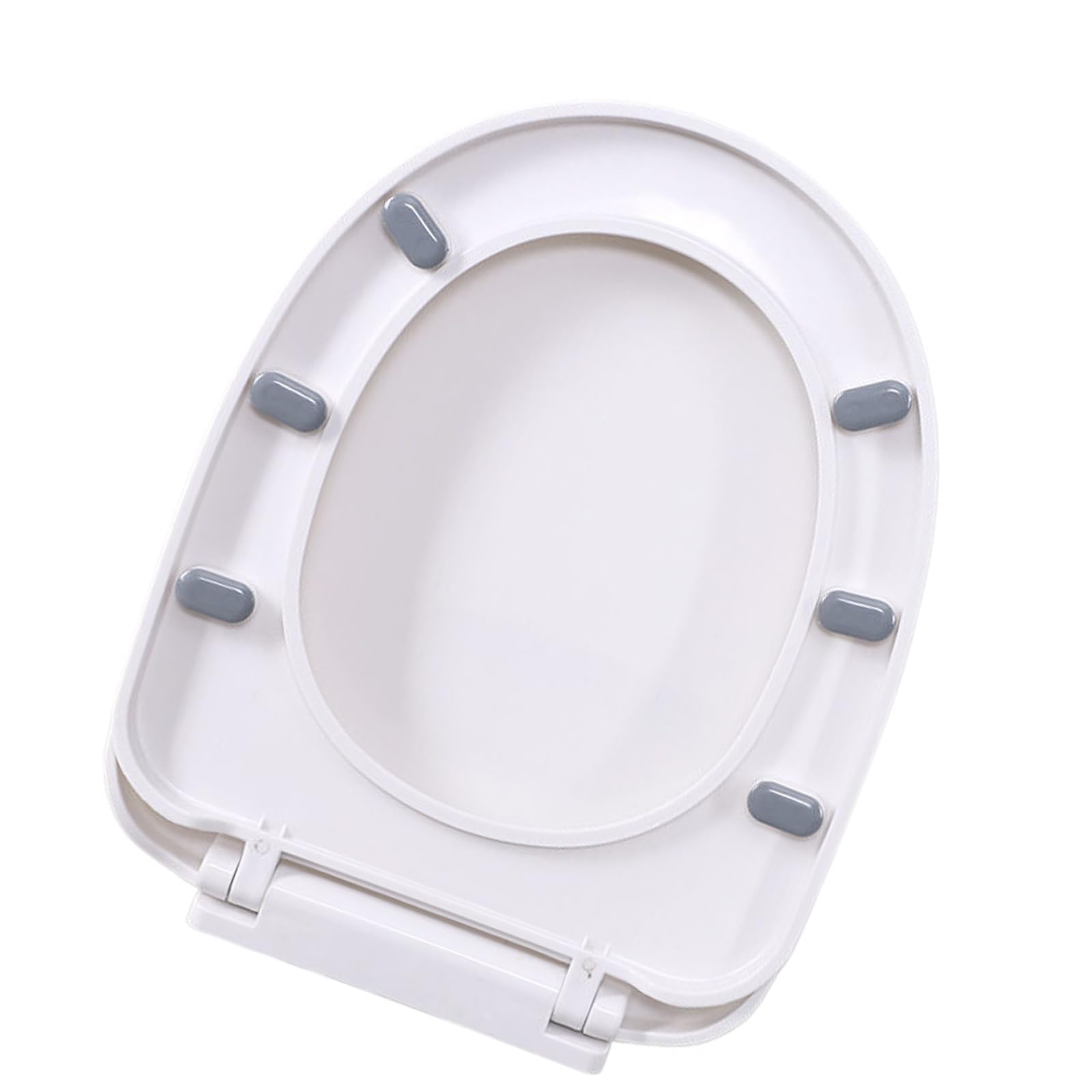 Kalttoy Women's U Shaped Toilet Covers Quiet-Close Lid And Seats Toilet Lid Countoured Seats Bathroom Accessory Abs Texture Suitable For Restroom Covers