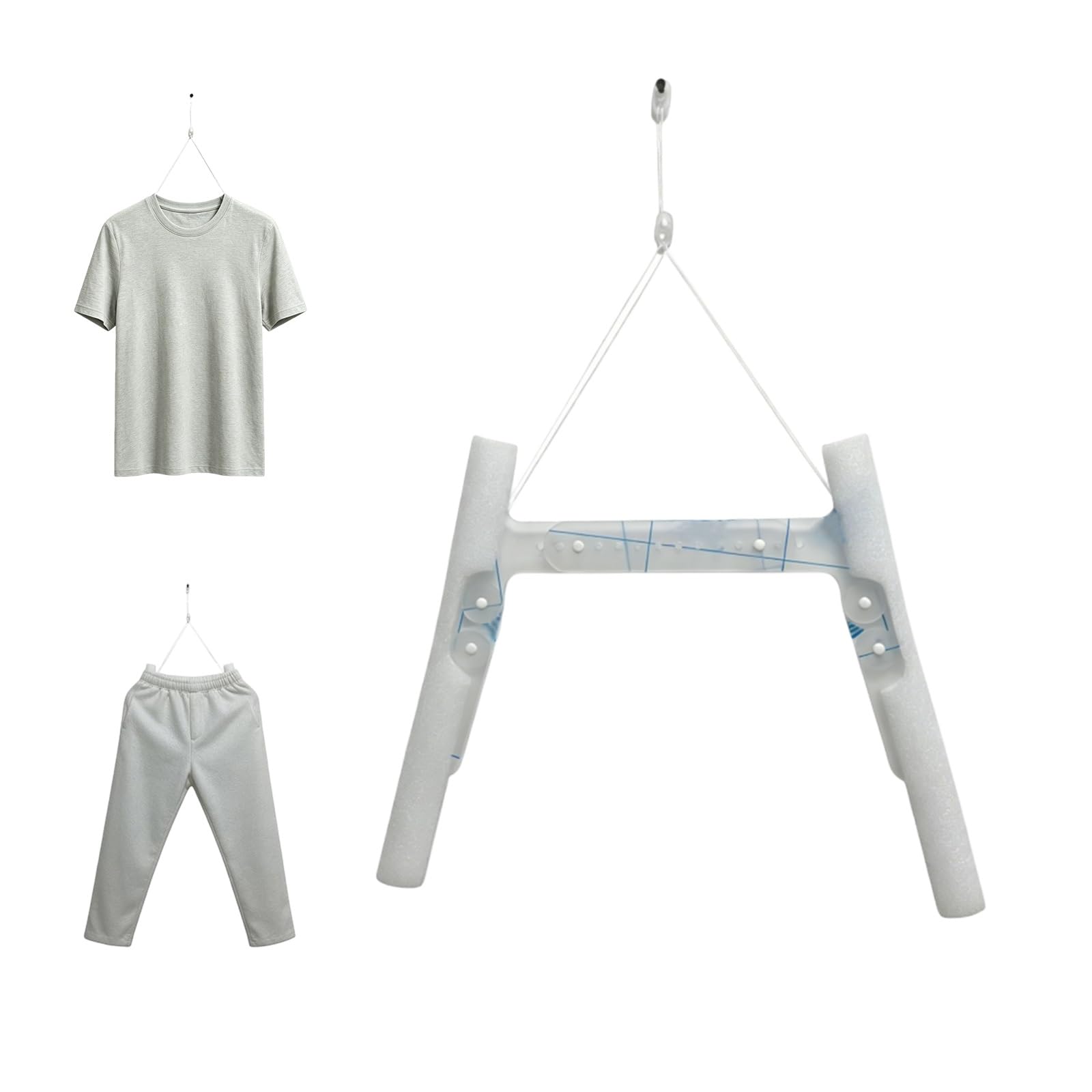 Transparent Mannequin Hangers, Invisible Clothing Mannequin Hanger, Adjustable & Detachable Acrylic Clothes Holder for Photography Shows Model Torso Retail Boutique