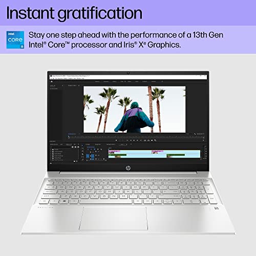 Image of HP Pavilion 15 inch Laptop, FHD Touchscreen, 13th Generation Intel Core i5-1335U, 8 GB RAM, 512 GB SSD, Intel Iris Xe Graphics, Windows 11 Home, 15-eg3010nr (2023)