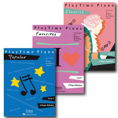 Playtime Piano Pack - Level 1 - Three Book Set - Includes Classics, Favorites and Popular - Piano Adventures Supplementary Series      Sheet music