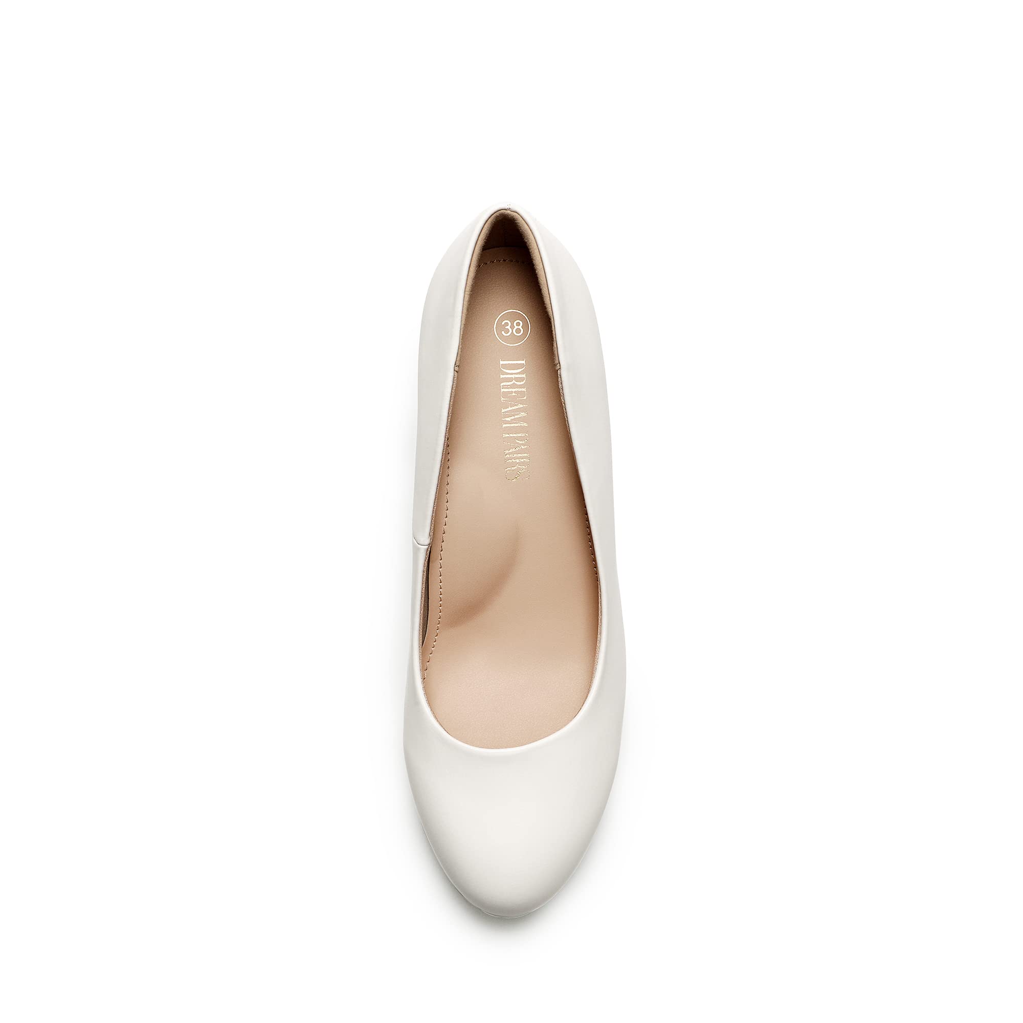 DREAM PAIRS Scarpe Eleganti con Tacco Alto Comodo Salone per Donna Tacchi Alti Classici per con Piattaforme per Feste di Lavoro Aziendali SDPU2365W-E