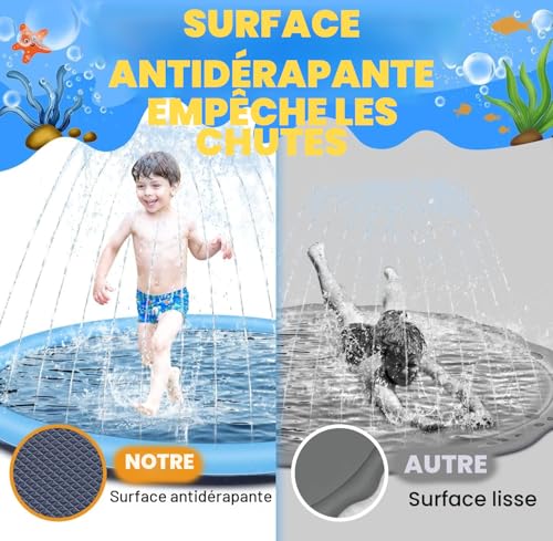 Jouets aquatiques gonflables LATERN tapis de jet d'eau extérieur