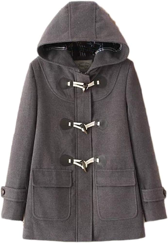 (エスライフ)S-Life ダッフルコート グレイ L