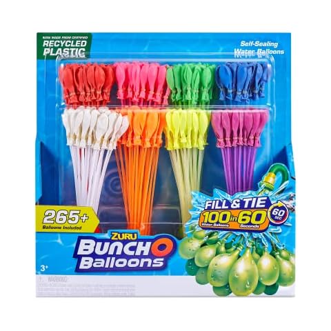 Bunch O Balloons 265+ Rapid-Filling Self-Sealing Water Balloons (8 Pack) Cover
