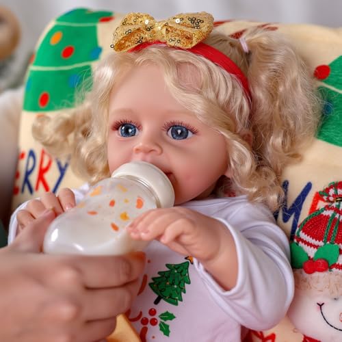 Muñeca Reborn Bebé Realista 18 Pulgadas Rubia miniatura 2