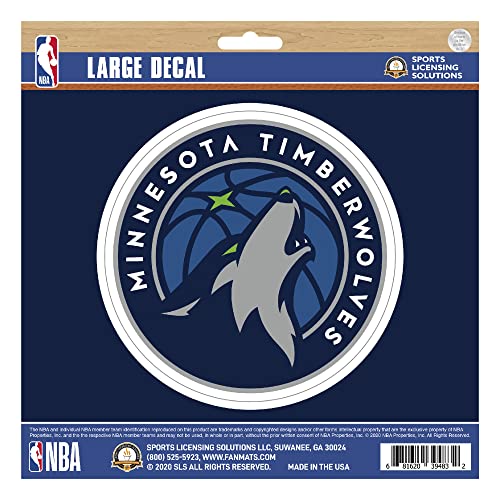 Autocollant Minnesota Timberwolves NBA FANMATS 63247 pour voiture et ordinateur