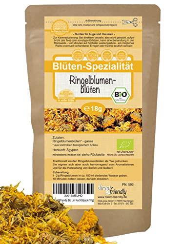 direct&friendly | ganze Bio Ringelblumenblüten | loser Ringelblumentee | 18g