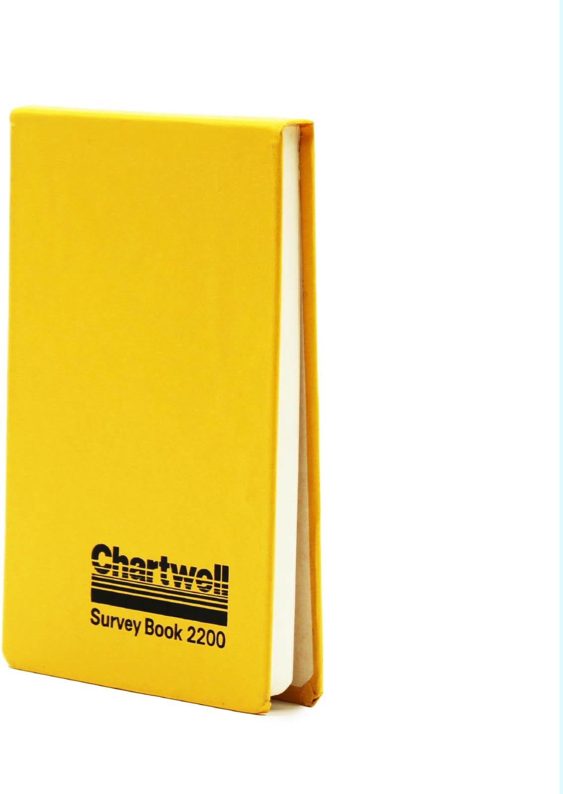 Chartwell Exacompta - Ref 2200Z - Casebound Field Survey Book - 106 x 165mm in Size, Excellent Strength When Wet, Ideal for Use Outside, Plain (No Rulings), Yellow