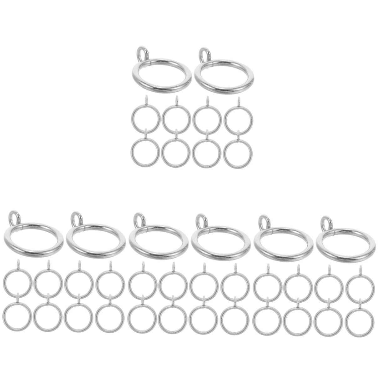 Uonlytech 40stücke Gardinenringe Metall Innendurchmesser Rostfrei Für Duschvorhänge Und Fensterdekoration Installieren Stilvolles Design Für