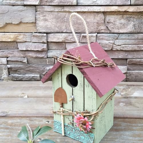 Casa de pájaros de madera resistente al sol y ligera para terrazas exteriores 5