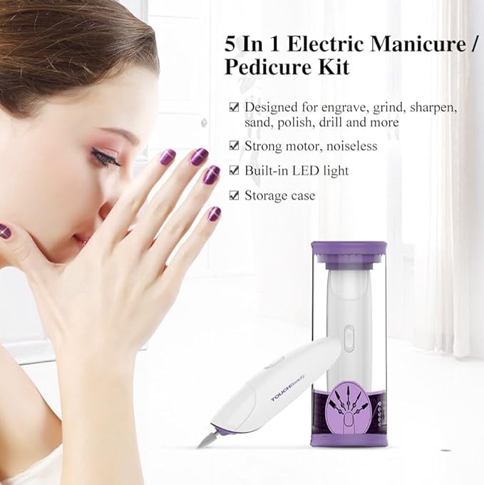 Miniatura 2 de TOUCHBeauty - Juego de pedicura eléctrica 5 en 1