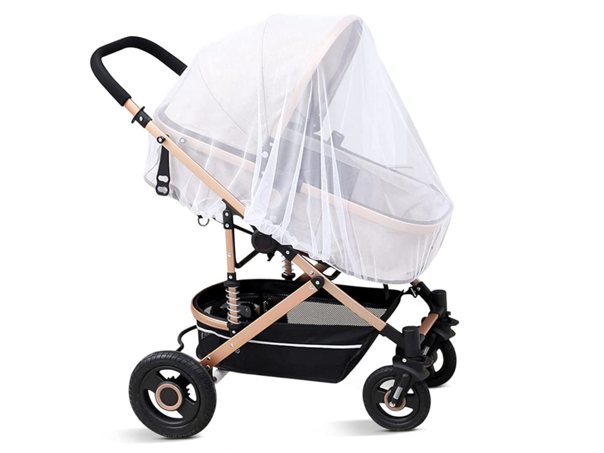 Zanzariera Passeggino Universale, Zanzariera Culla Neonato, Protezione Bambini da Vespe Zanzare Insetti
