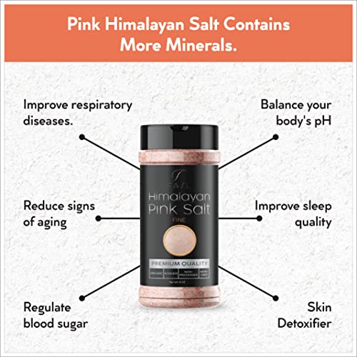 Fasl - Organic Pink Himalayan Fine Salt - 8 Oz #TOP3