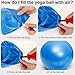 Auidy_6TXD 2 Stück Gymnastikball Klein,25cm Pilates Ball Übung Ball,Soft Rutschfester Gymnastikball mit Aufblasvorrichtung für Yoga, Pilates, Balance, Physiotherapie