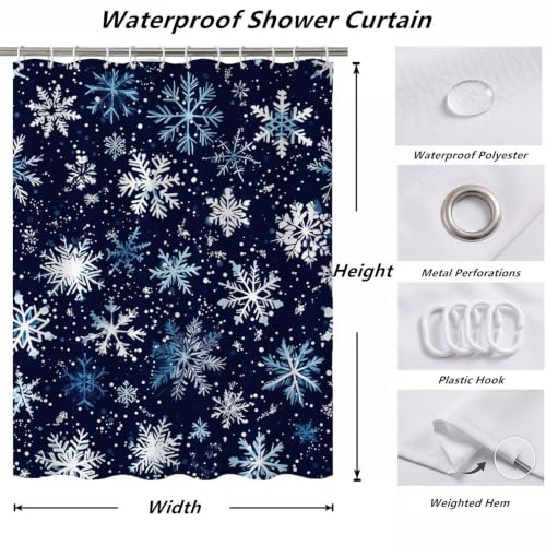 Rideau de douche 180x200 tissu polyester rideaux baignoire ZO-848
