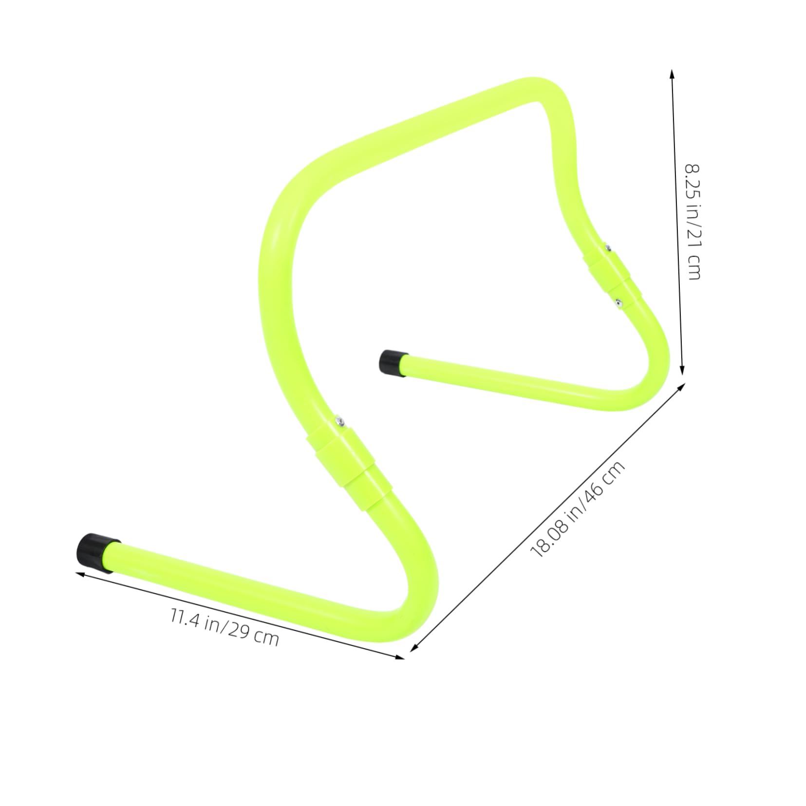 2 Piezas Agility Hurdles Ajustables de PVC Resistente para Entrenamiento de Fútbol y Running Equipo Práctico y Duradero para y Agilidad Infantil Color Verde