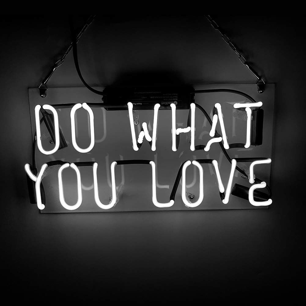 Amazon.co.jp: DO WHAT YOU LOVE ネオンサイン ライト NEON SIGN 白色
