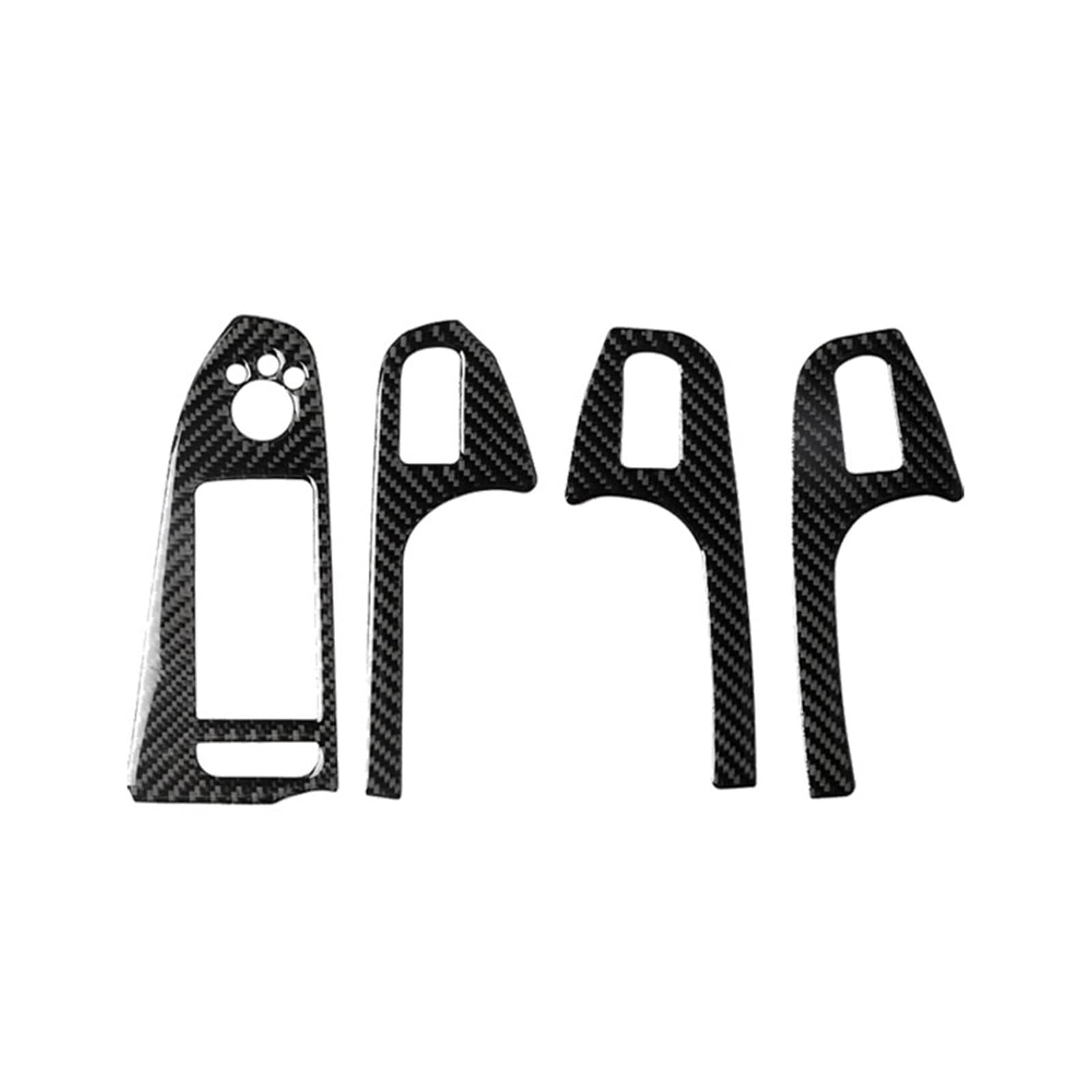 AOOSIR Car Interior Sticker For Audi For A4 For B8 2009 2010 2011 2012 2013 2014 2015 2016 Car Interior Door Armrest Panel Window Glass Lift Buttons Trim (Color : Lhd)