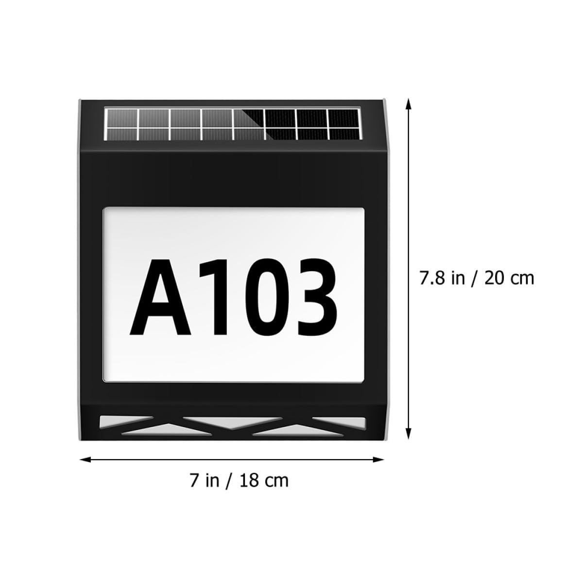 Numero Civico Lampada Solare Luce Per Esterno Acciaio Inossidabile Pp Materiale Robusto Durevole Installazione Facile Sicuro Maltempo Resistente Effetto Luce