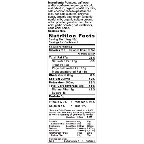Image of Kettle Brand Potato Chips, New York Cheddar Bags, 2 Ounce (Pack of 24)