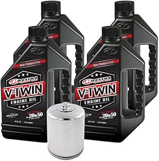 MaximaHiflofiltro VTEOCK15 Full Synthetic Engine Oil Change Kit for Harley Davidson Twin Cam V-Twin