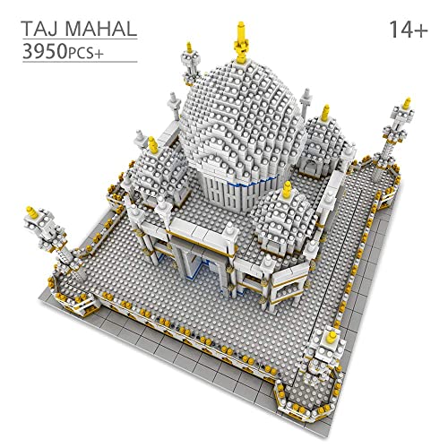 Image of Magicwand DIY 3950 Pcs TAJ Mahal Building Blocks for Kids & Adults【14 Yrs & Up】【Pack of 1】【White】